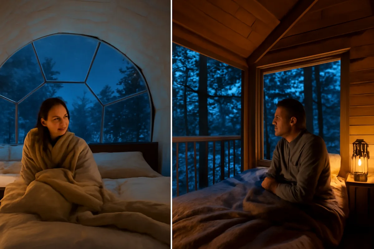 Come funziona una notte in igloo o casa sugli alberi? Suggestioni autentiche che non immagini